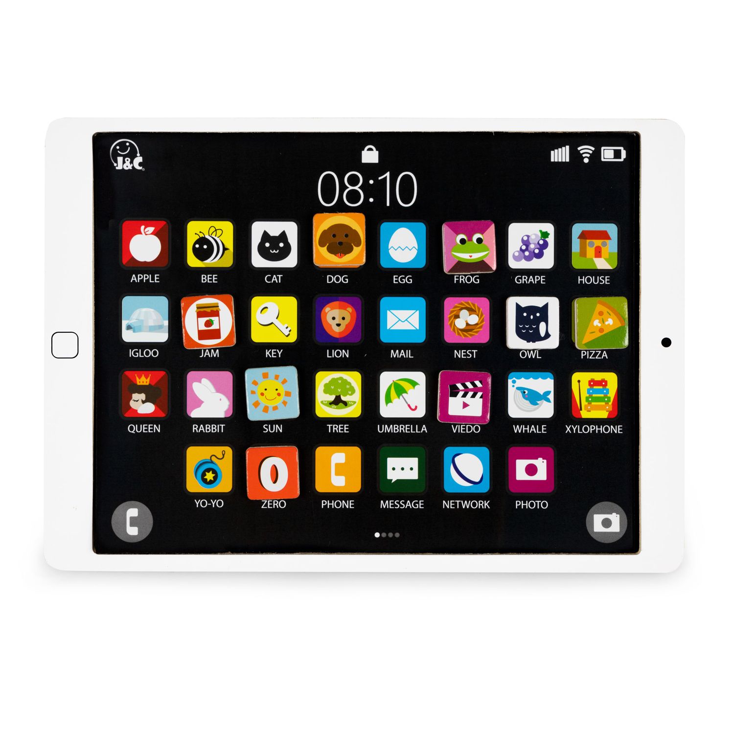 ECOTOYS puidust magnetiline õppetahvel-tablet lastele - Pilt 5