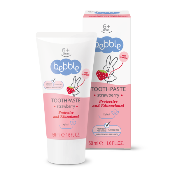 Laste hambapasta 50ml, maasikamaitseline, Bebble