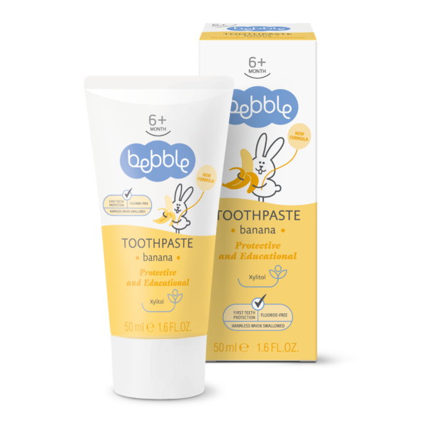 Laste hambapasta 50ml, banaanimaitseline, Bebble