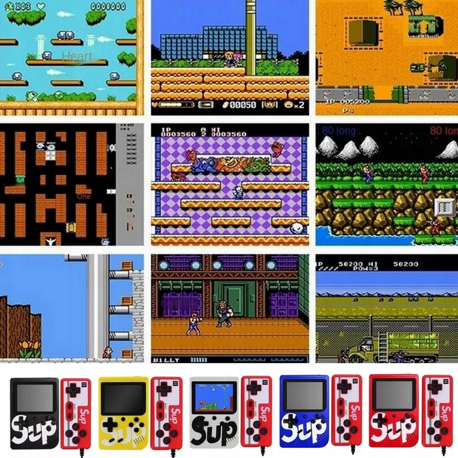 Retro mängukonsool 400 mänguga, juhtmevaba ja teleriga ühendatav - Pilt 11