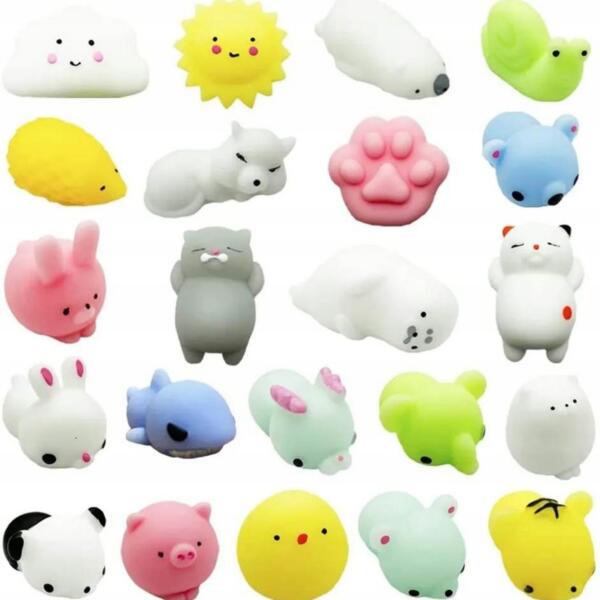 24-osaline Mochi Squishy pigistuslelude komplekt lastele