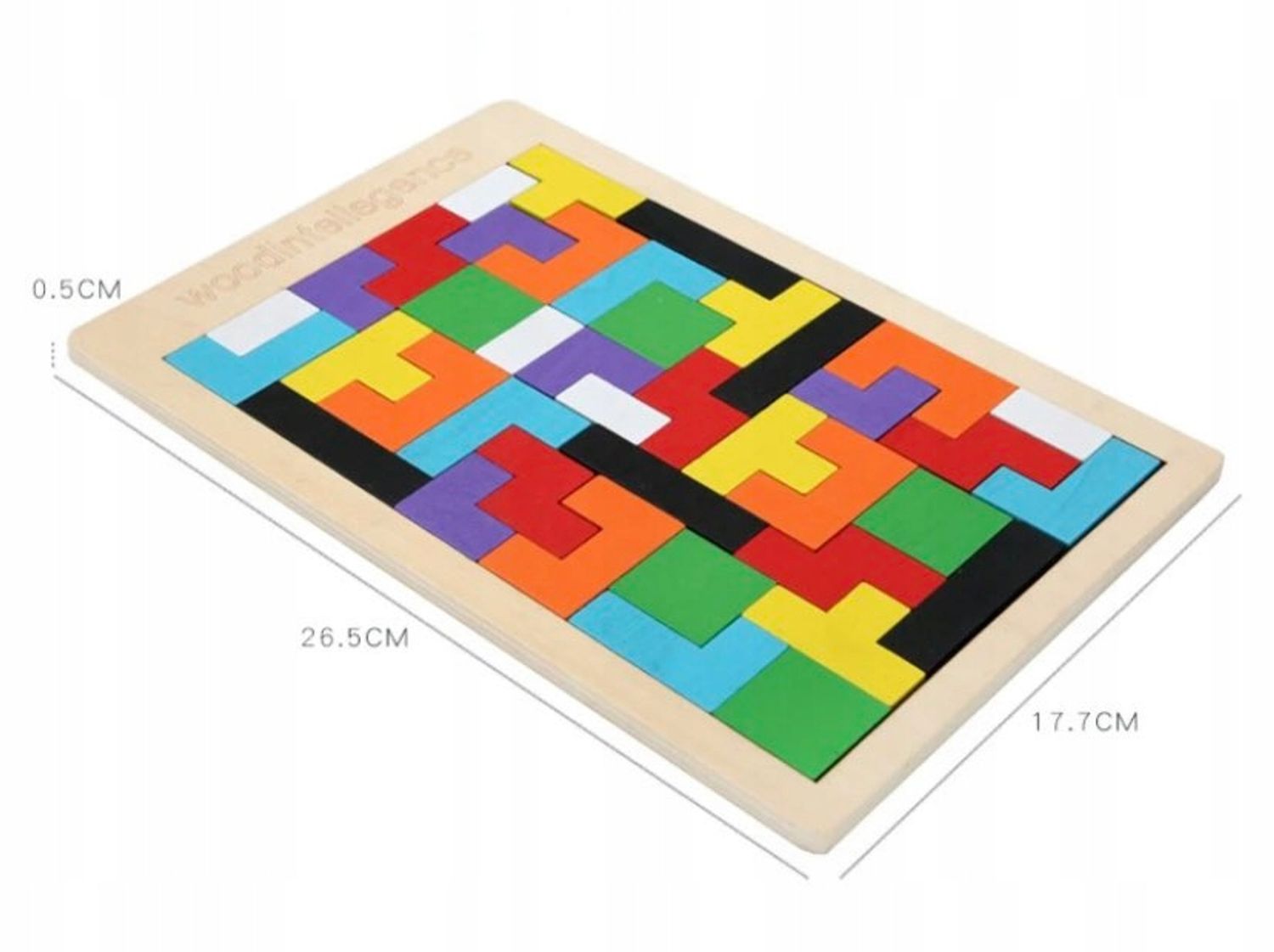Tetris puidust klotsimõistatus, Montessori 3D loogikamäng - Pilt 11