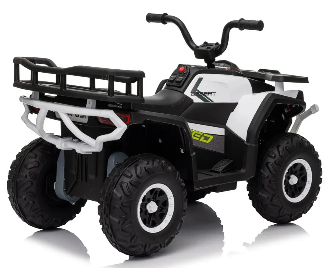 Elektriline laste ATV Solley MiniDesert, vanuses 2-5 aastat, 70W 12V, bluetooth, valge - Pilt 2