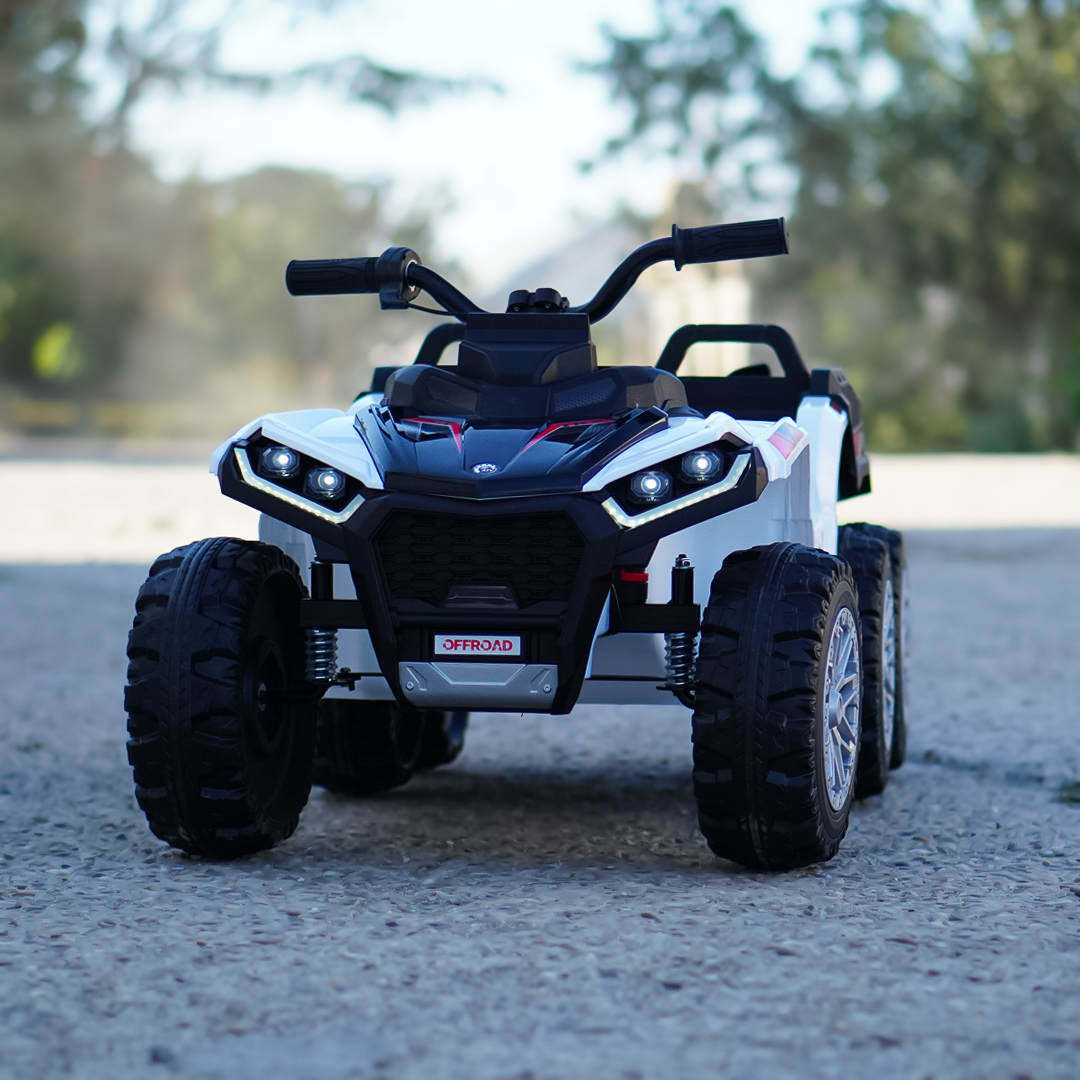 Elektriline laste ATV FarmQuad 6x6, 180W, 12V 14Ah, premium, valge - Pilt 2
