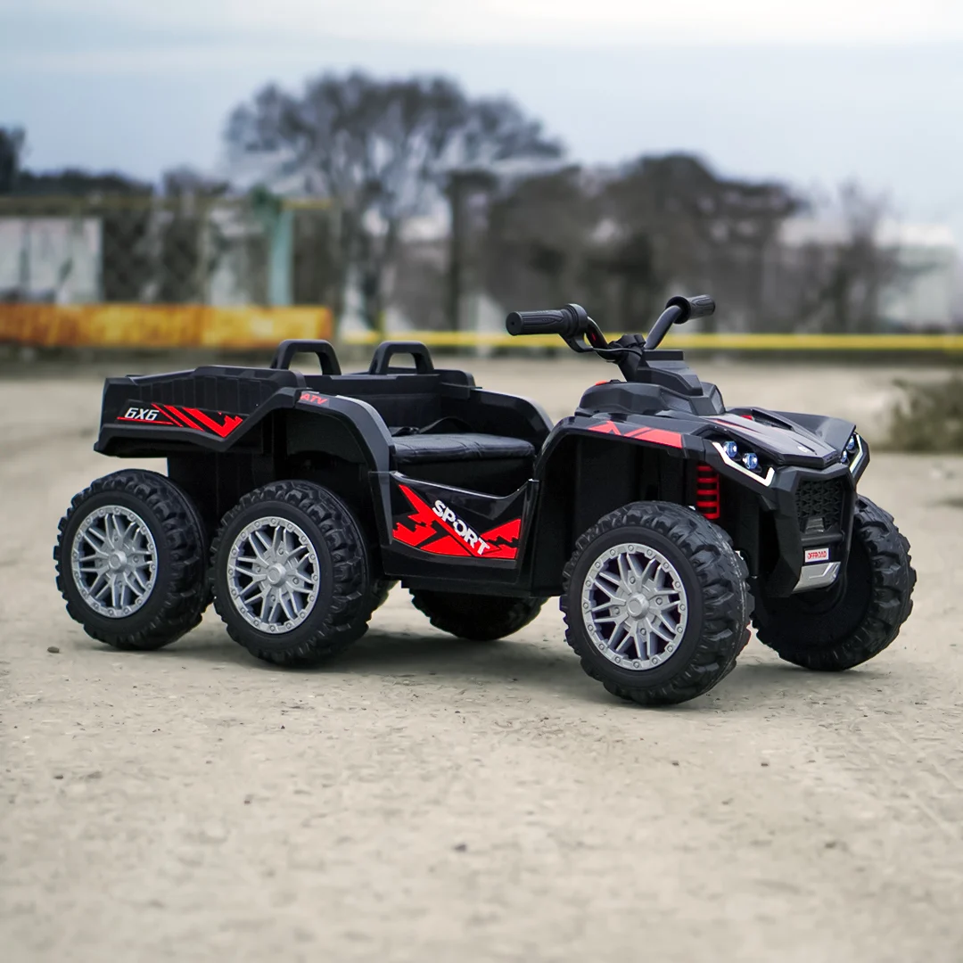 Elektriline laste ATV FarmQuad 6x6, 180W, 12V 14Ah, premium, must - Pilt 3