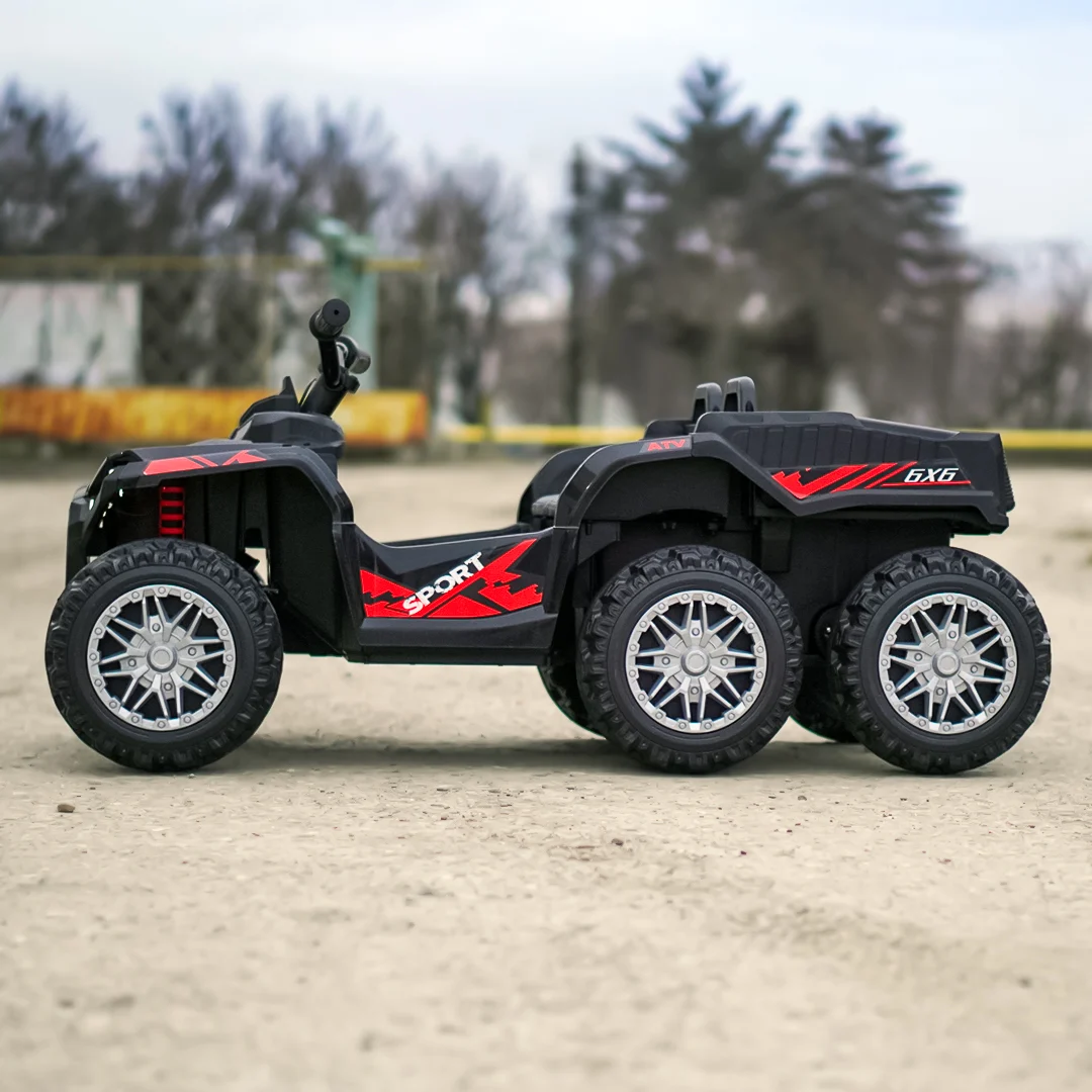 Elektriline laste ATV FarmQuad 6x6, 180W, 12V 14Ah, premium, must - Pilt 5