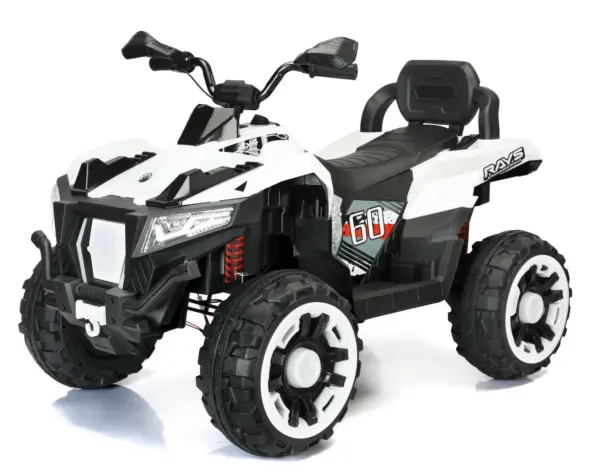 Laste elektriline ATV SuperOffroad V2, 4x4, 140W, 12V, 7Ah, kahele lapsele, valge