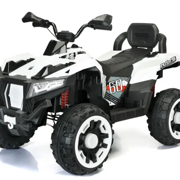 Laste elektriline ATV SuperOffroad V2, 4x4, 140W, 12V, 7Ah, kahele lapsele, valge