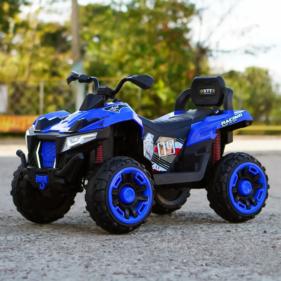 Laste elektriline ATV SuperOffroad V2, 4x4, 140W, 12V, 7Ah, kahele lapsele, sinine - Pilt 2