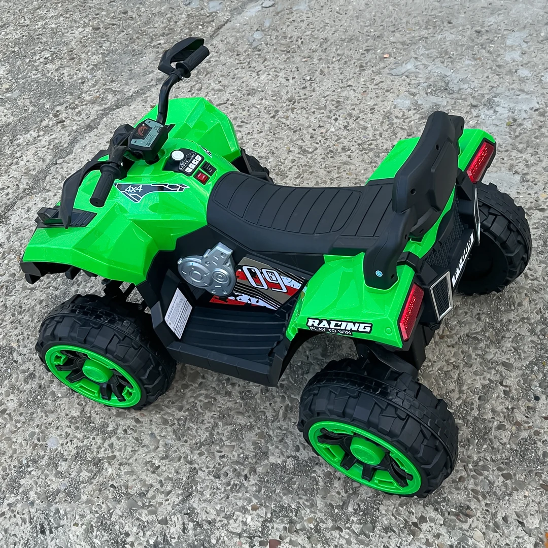 Laste elektriline ATV SuperOffroad V2, 4x4, 140W, 12V, 7Ah, kahele lapsele, roheline - Pilt 3