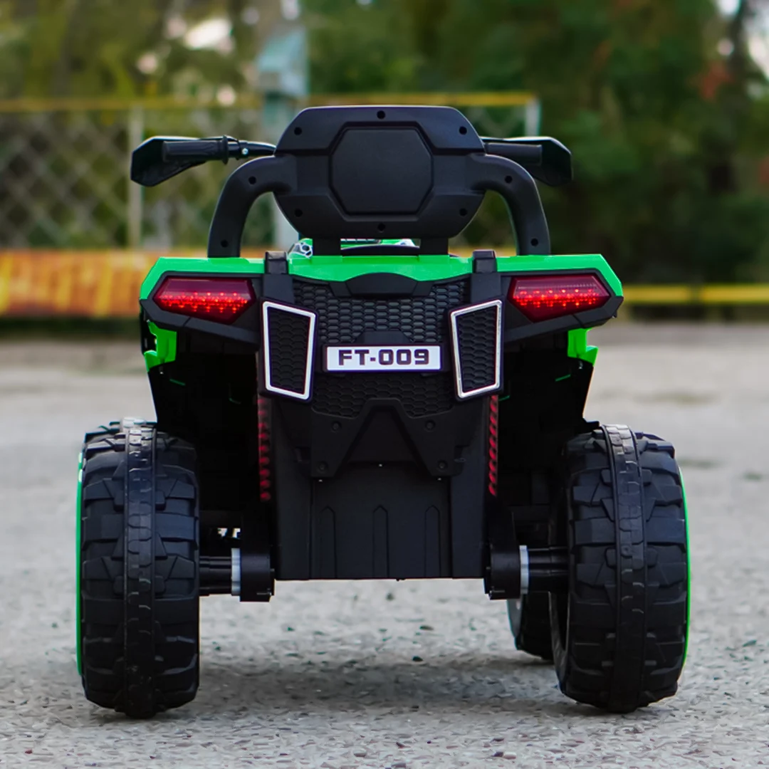 Laste elektriline ATV SuperOffroad V2, 4x4, 140W, 12V, 7Ah, kahele lapsele, roheline - Pilt 4