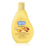 2in1 Šampoon ja dušigeel lastele (banaanilõhnaline), 250ml, Bebble