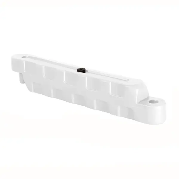 Modulaarne HDPE kartingutraja ja parkla piirdetõke, veega täidetav, löögikindel, UV-kindel, sise- ja väliskasutuseks, 100x20x25 cm, valge