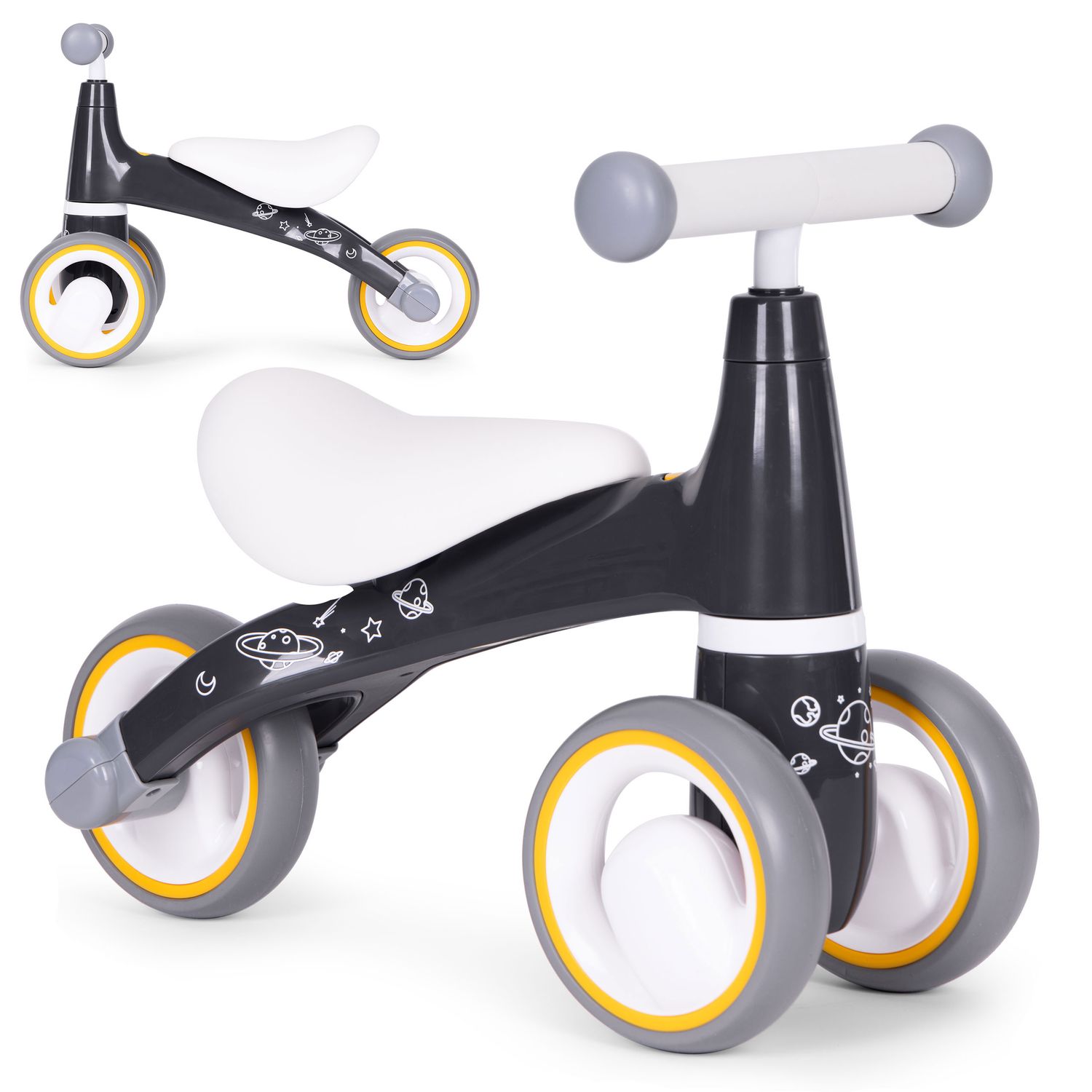ECOTOYS tasakaalujalgratas lastele, EVA-rattad, "Kosmos" motiiv