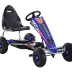 Pedaalidega Go-Kart mudel F8-3, vanuses 6-15 aastat, täispumbatavate ratastega, sinine
