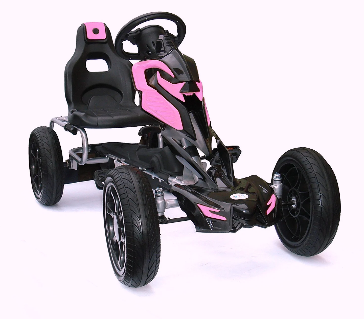 Pedaalidega laste kart Thunder, vanuses 5-10 aastat, EVA rattad