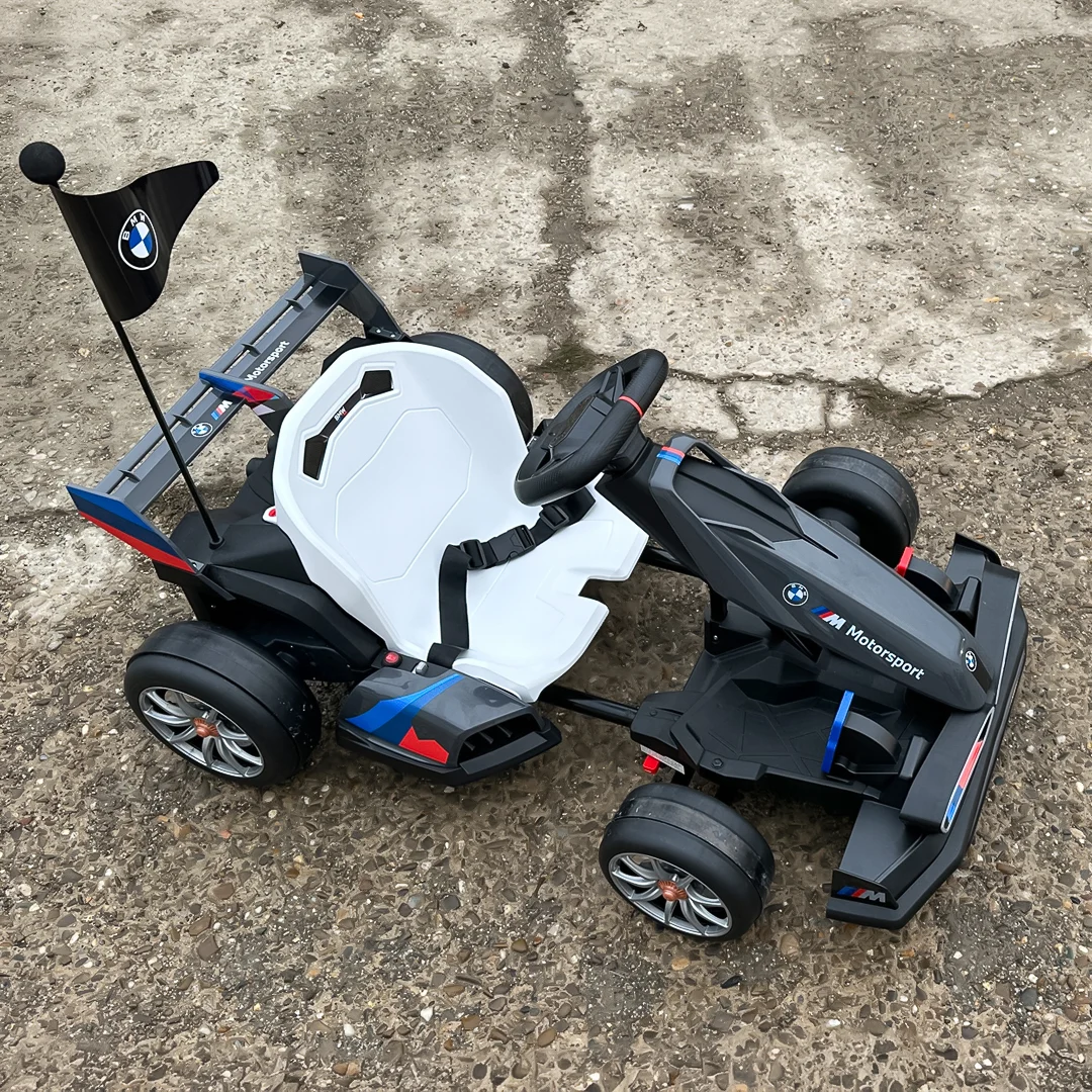Laste elektriline kart BMW Motorsport, 500W võimsus, reguleeritav šassii, hall - Pilt 3