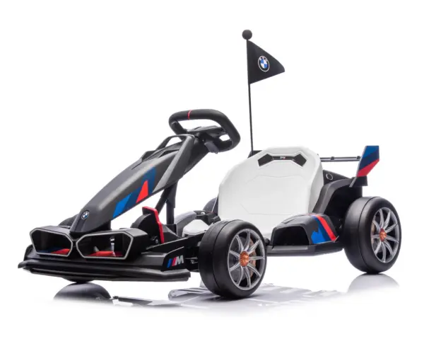 Laste elektriline kart BMW Motorsport, 500W võimsus, reguleeritav šassii, hall