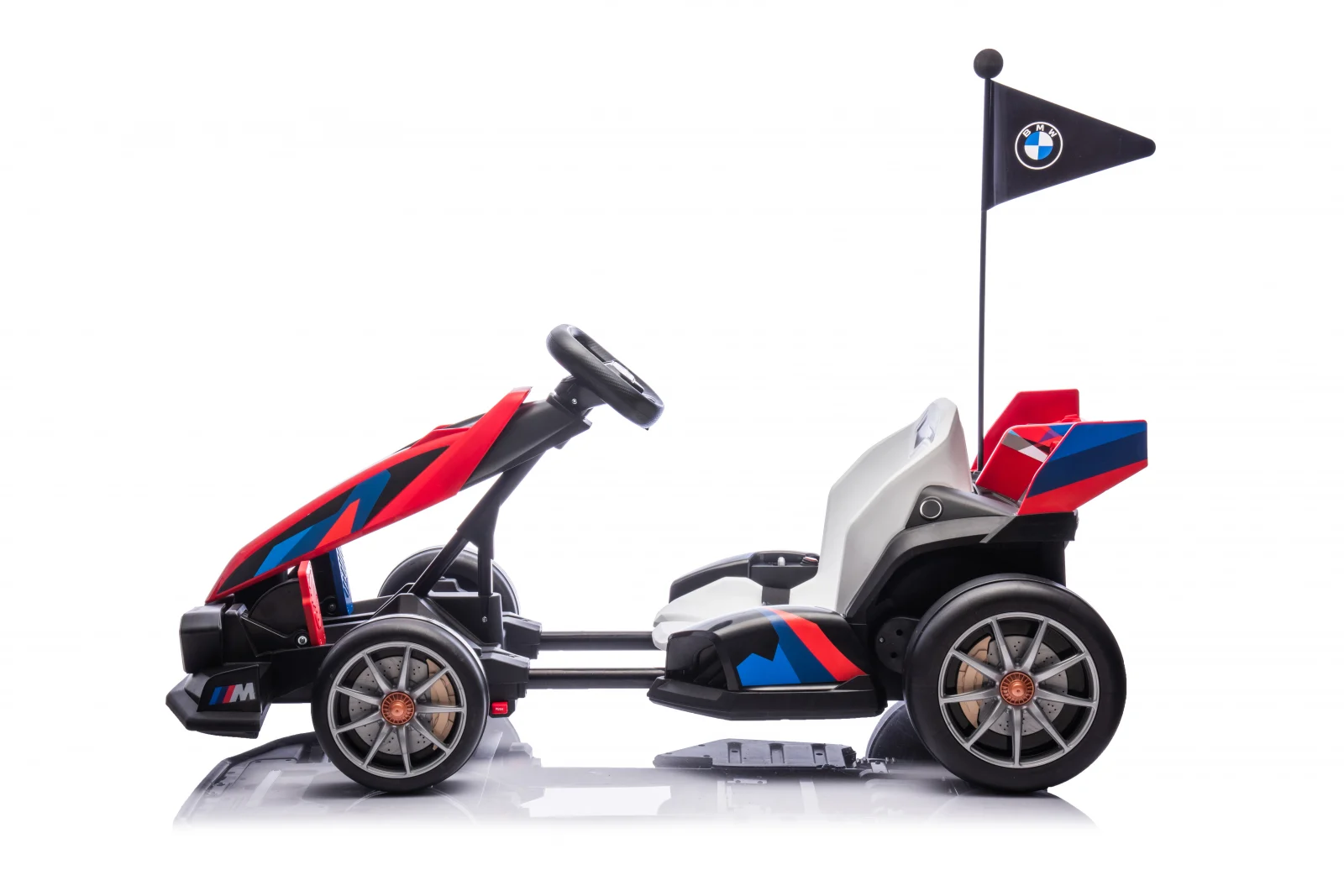 Laste elektriline kart BMW Motorsport, 500W võimsus, reguleeritav šassii, punane - Pilt 3