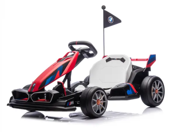 Laste elektriline kart BMW Motorsport, 500W võimsus, reguleeritav šassii, punane
