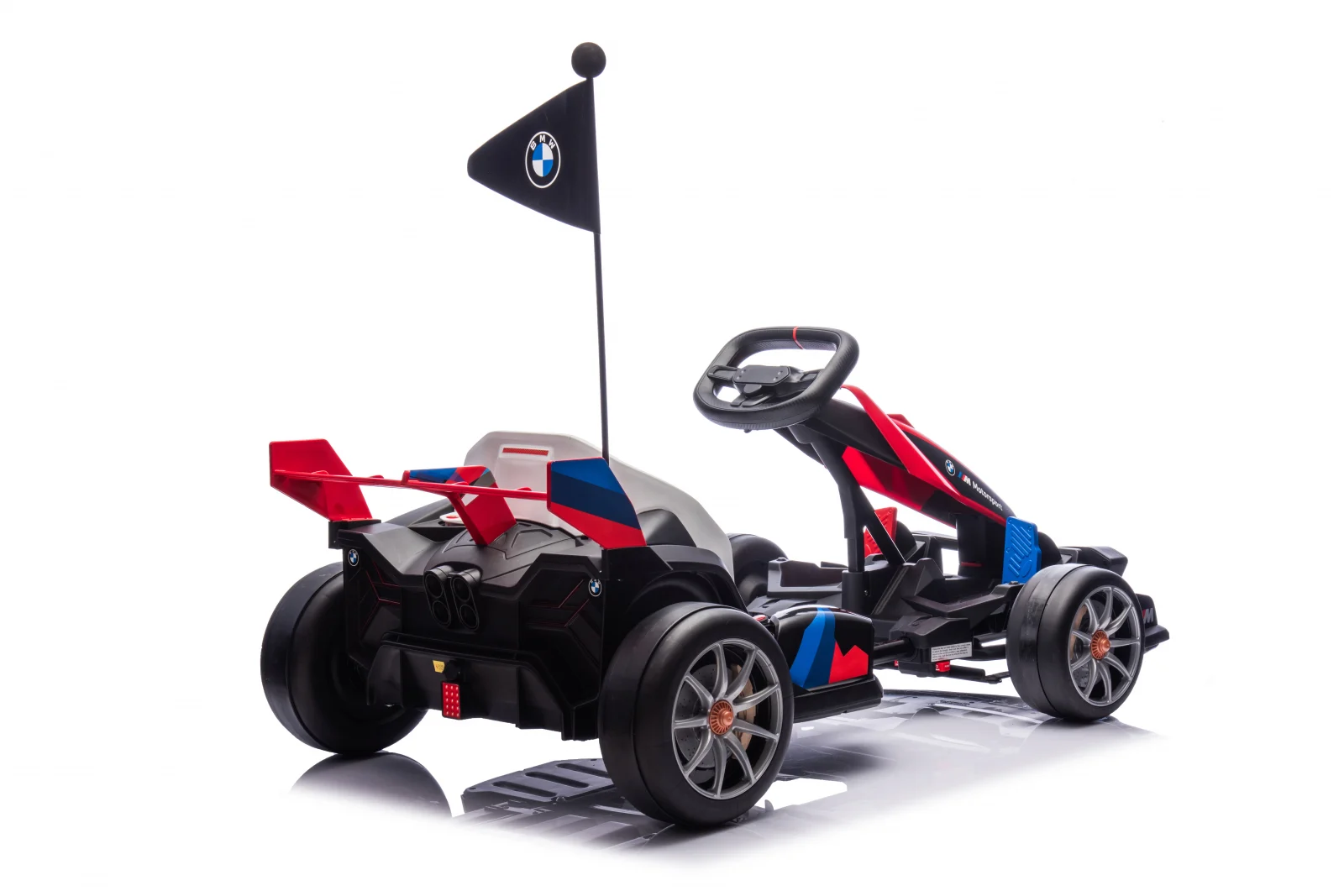 Laste elektriline kart BMW Motorsport, 500W võimsus, reguleeritav šassii, punane - Pilt 4