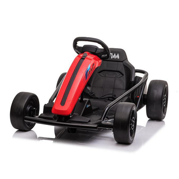 Elektriline laste gokart, 500W, 24V, pehmete rehvidega, drift-funktsiooniga, punane