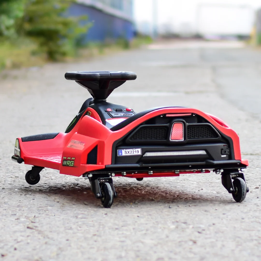 Elektriline lastekart Rider Drift 360, 180W, 24V, kaitsevarustusega, punane - Pilt 2