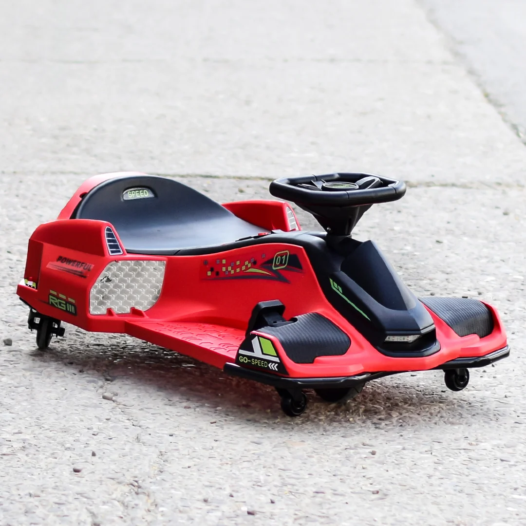 Elektriline lastekart Rider Drift 360, 180W, 24V, kaitsevarustusega, punane - Pilt 4