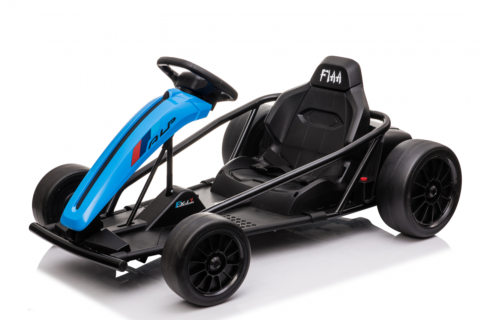 Elektriline laste gokart, 500W, 24V, pehmete rehvidega, drift-funktsiooniga, sinine