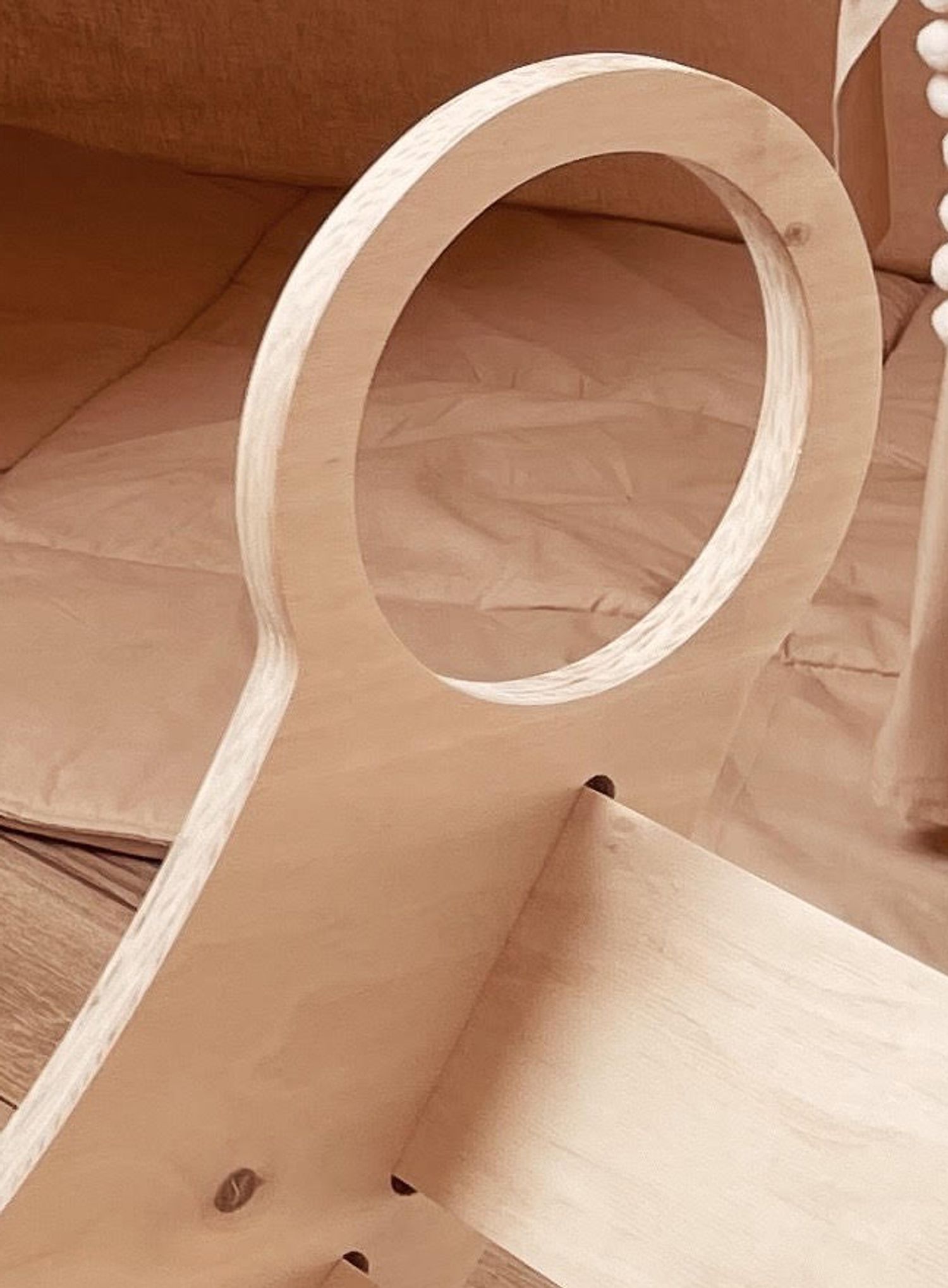 Laste kiiktool ja redel 2in1, kasepuidust, 80 cm - Pilt 5