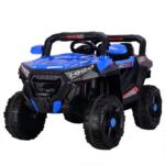 Elektriline lasteauto SuperCar 4x4, 100W, 12V, nahkistmega, muusikamängijaga, sinine