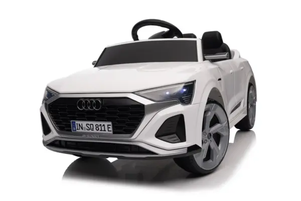 Elektriline lasteauto Audi SQ8, 70W, 12V, pehmed EVA-rattad ja ekoloogilisest nahast iste, valge
