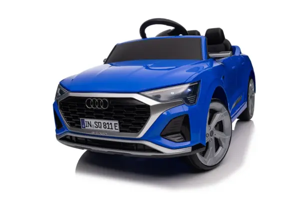 Elektriline lasteauto Audi SQ8, 70W, 12V, pehmed EVA-rattad ja ekoloogilisest nahast iste, sinine