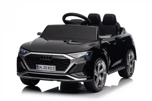 Elektriline lasteauto Audi SQ8, 70W, 12V, pehmed EVA-rattad ja ekoloogilisest nahast iste, must