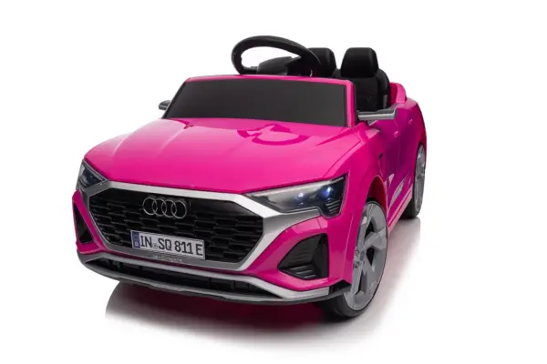 Elektriline lasteauto Audi SQ8, 70W, 12V, pehmed EVA-rattad ja ekoloogilisest nahast iste, roosa