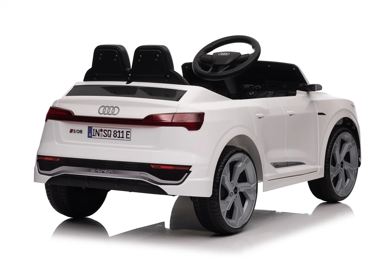 Litsentseeritud elektriline lasteauto Audi SQ8, kaugjuhtimispuldiga, 70W, 12V, standard, valge - Pilt 4