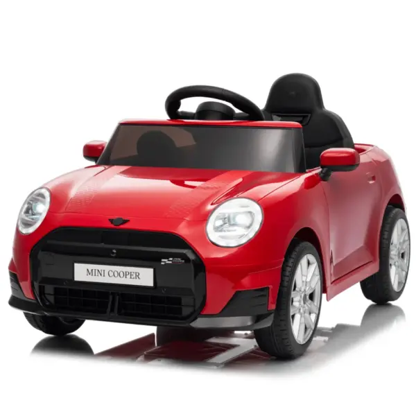 Elektriline lasteauto Mini Cooper 90W 12V 7Ah, EVA rattad, pehmendatud iste, punane