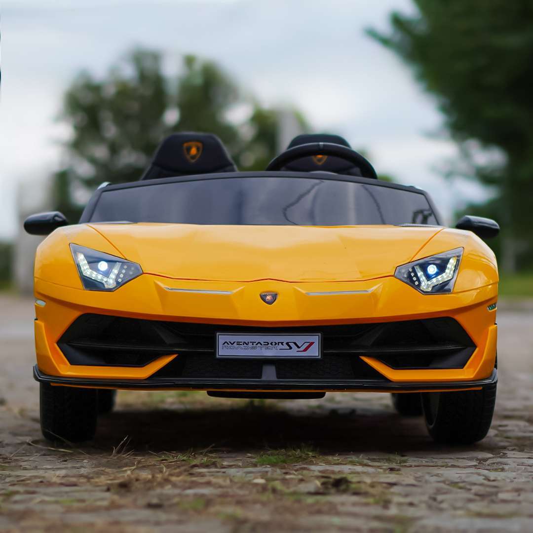 Litsentseeritud lasteauto Lamborghini Aventador Xago, 2 istekohta, 12V, 90W, Deluxe, kollane - Pilt 3