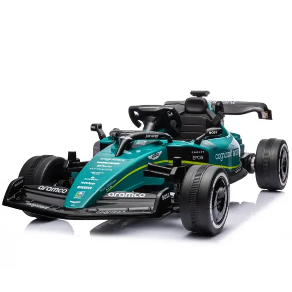 Laste elektriline Formula 1 auto Aston Martin 24V 160W, Premium, nahkistmega