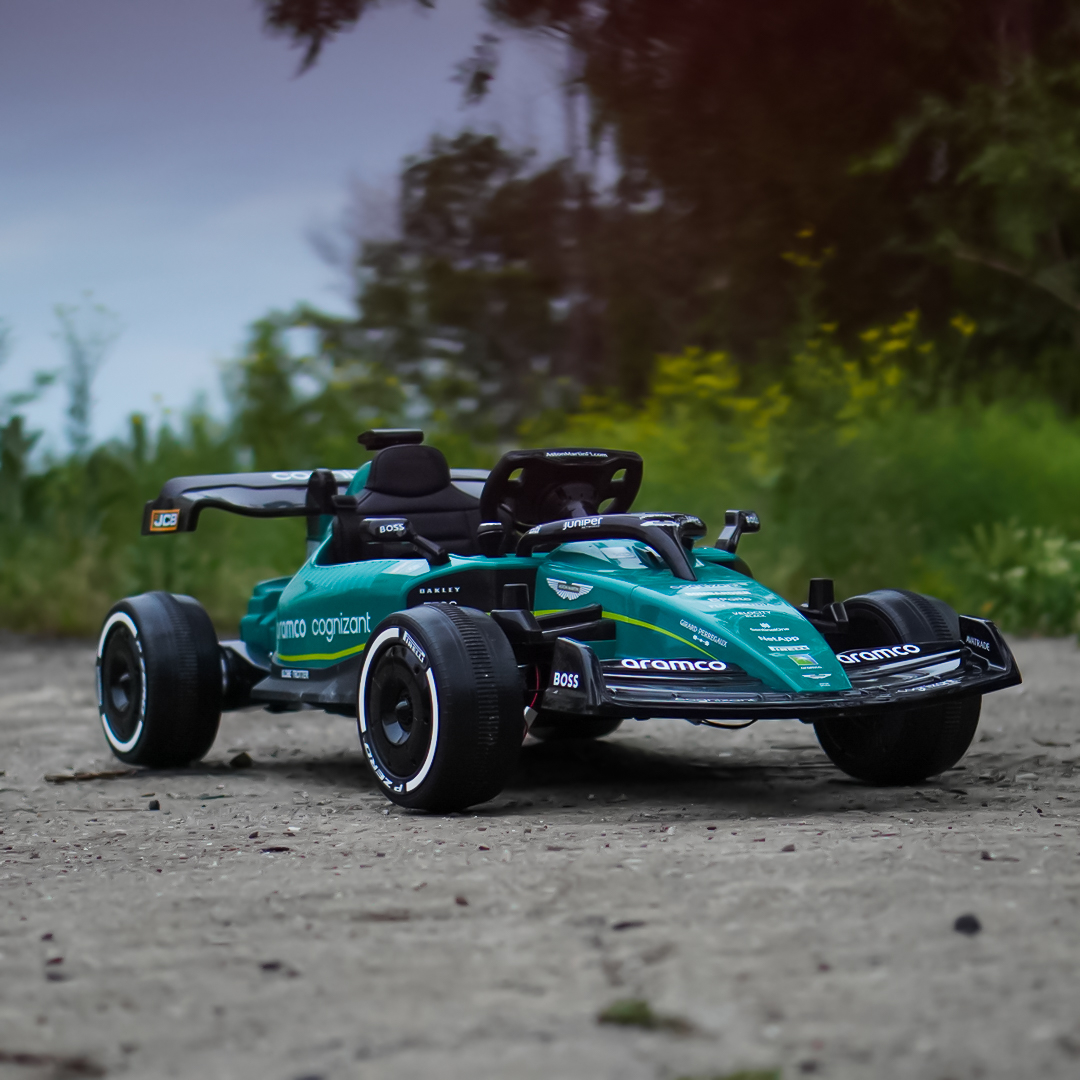 Laste elektriline Formula 1 auto Aston Martin 24V 160W, Premium, nahkistmega - Pilt 2
