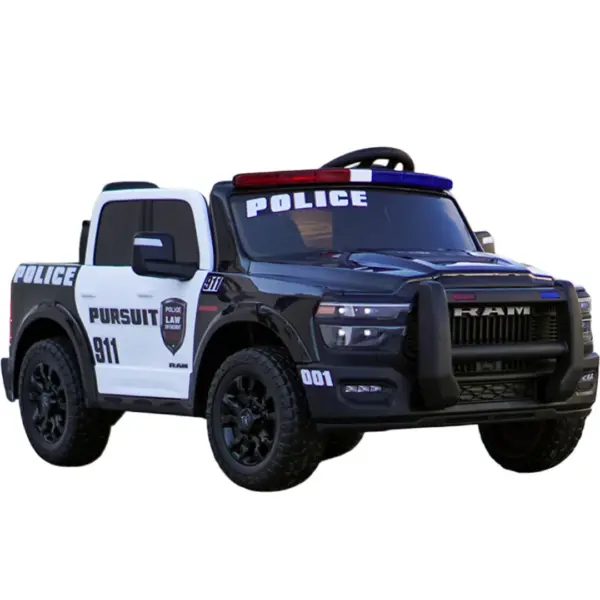 Elektriline politsei-lasteauto DODGE RAM 2500 REBEL, 400W, 24V, premium versioon