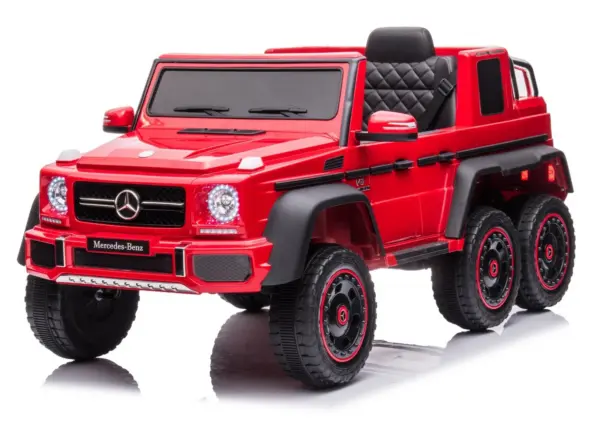 Premium elektriline lasteauto Mercedes-Benz G63 6x6, 210W, 12V 10Ah, punane