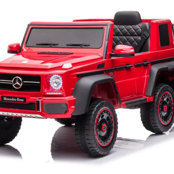 Premium elektriline lasteauto Mercedes-Benz G63 6x6, 210W, 12V 10Ah, punane