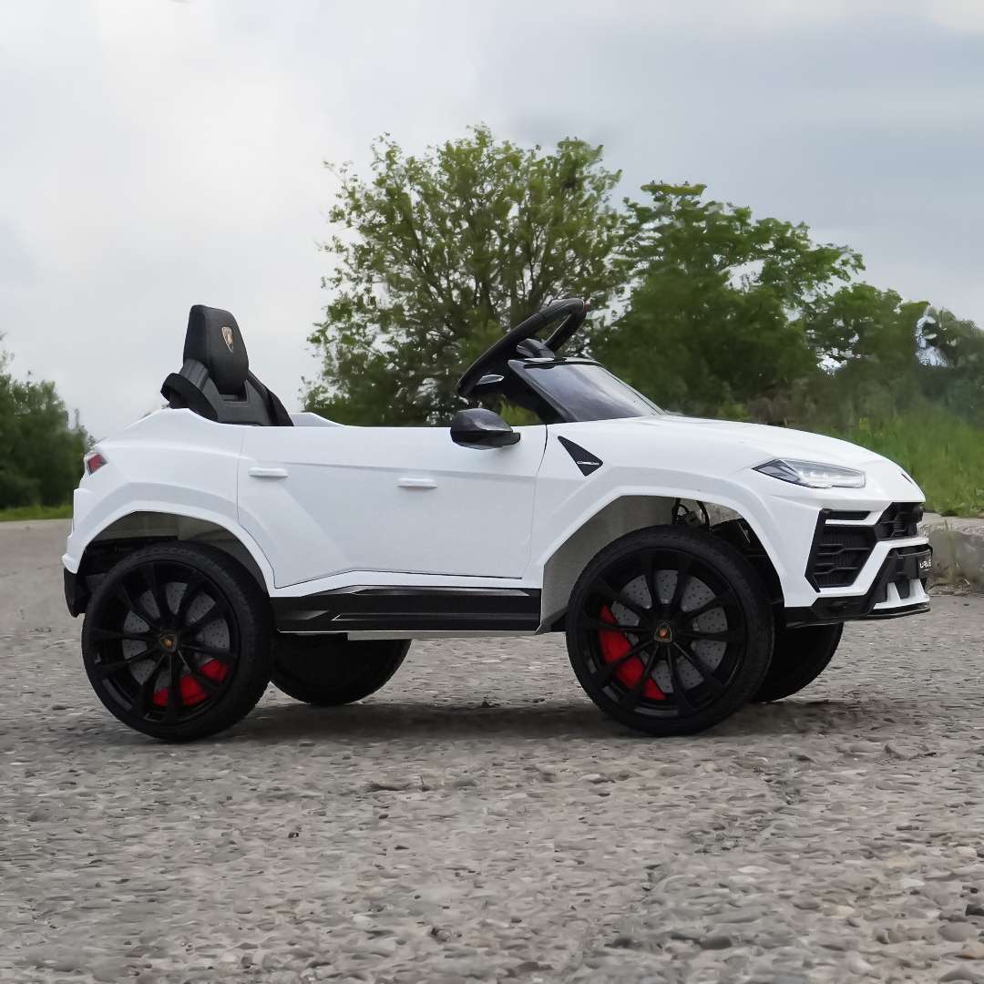 Litsentseeritud elektriline lasteauto Lamborghini Urus, vanuses 2-5 aastat, 70W, 12V-7Ah, valge - Pilt 5