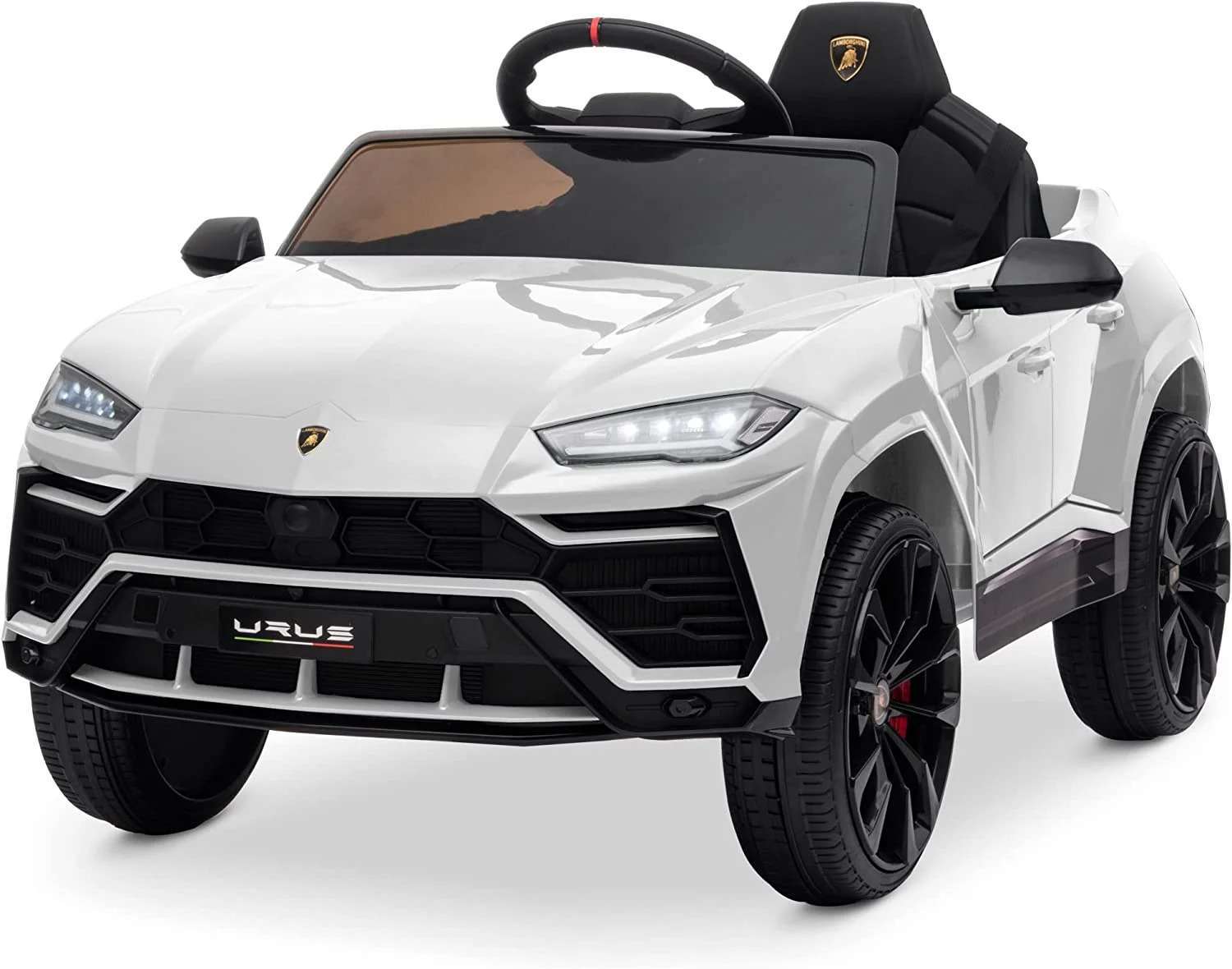 Litsentseeritud elektriline lasteauto Lamborghini Urus, vanuses 2-5 aastat, 70W, 12V-7Ah, valge