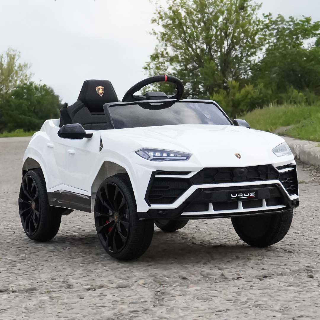 Litsentseeritud elektriline lasteauto Lamborghini Urus, vanuses 2-5 aastat, 70W, 12V-7Ah, valge - Pilt 4