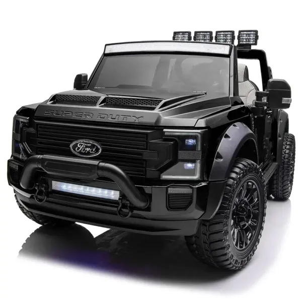 Ford Super Duty F450 elektriline lasteauto 24V, 2-kohaline, 300W, Premium Black Edition