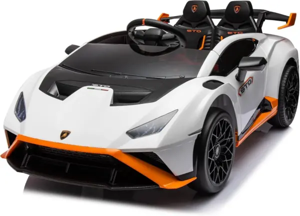 Elektriline lasteauto Lamborghini Huracan STO, 12V 80W, Premium, valge