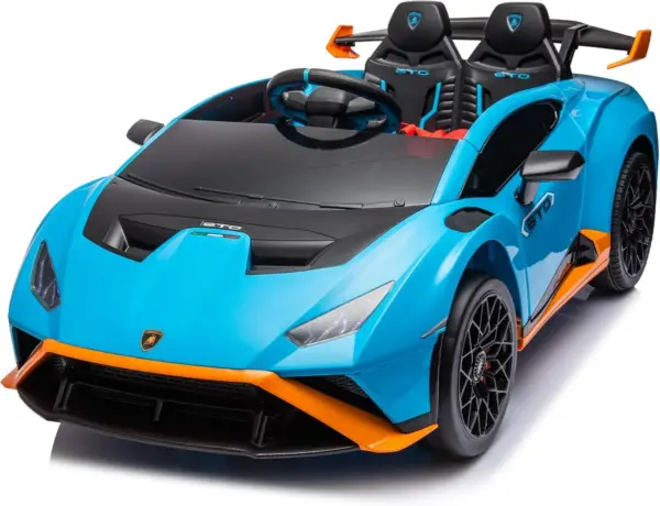 Elektriline lasteauto Lamborghini Huracan STO, 12V 80W, Premium, sinine