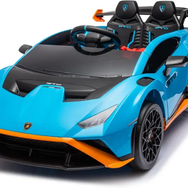 Elektriline lasteauto Lamborghini Huracan STO, 12V 80W, Premium, sinine